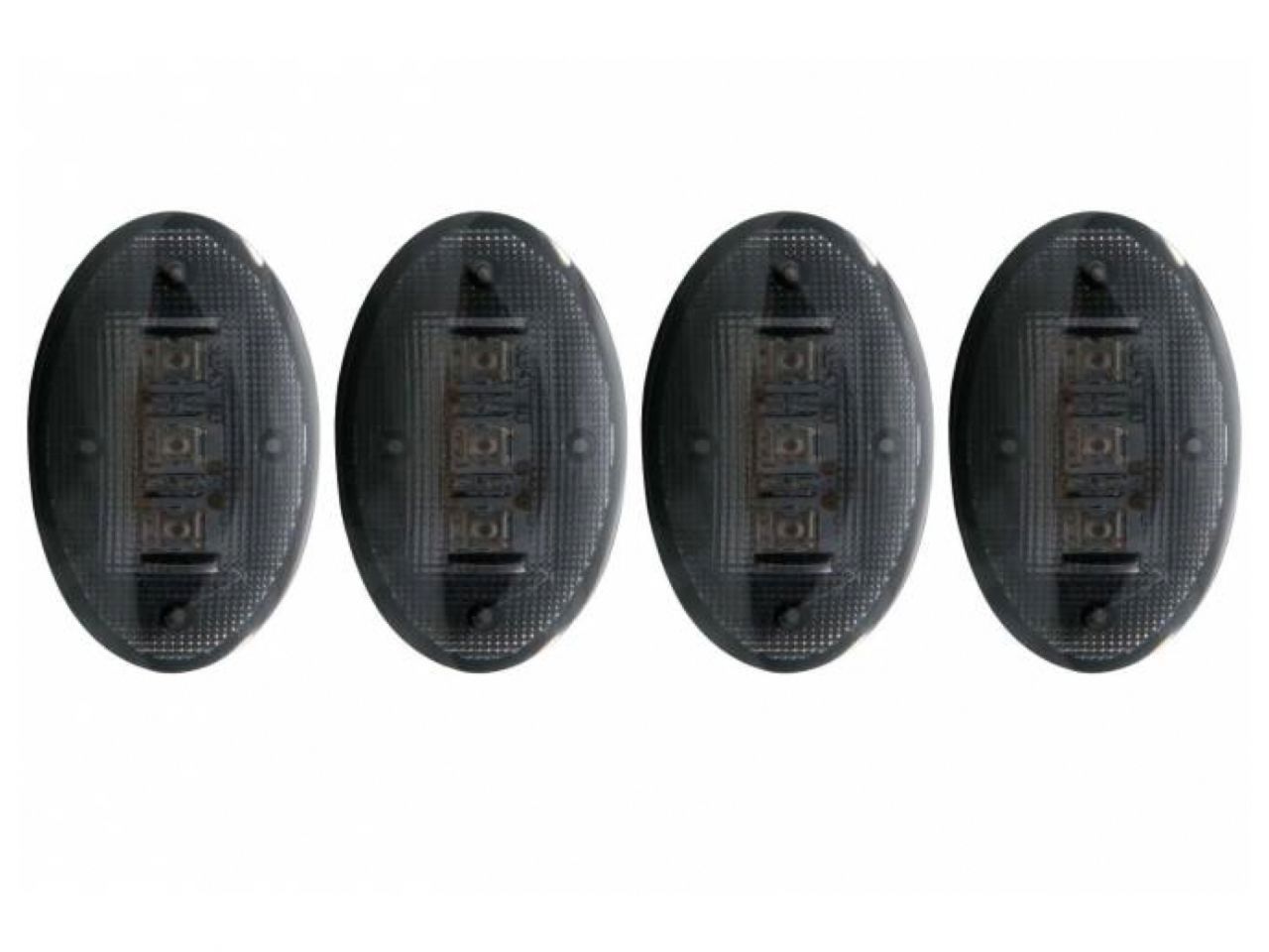 Anzo Smoked LED Fender Lights 1999-2010 Ford F-350 2pc Amber / 2pc Red