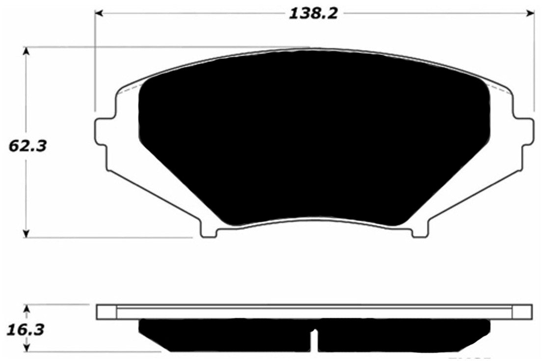 Porterfield Brake Pads for 2011 MAZDA RX 8