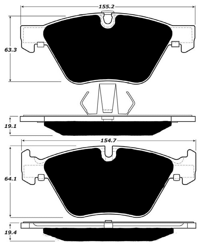 Porterfield Brake Pads for 2015 BMW Z4 sDrive35i