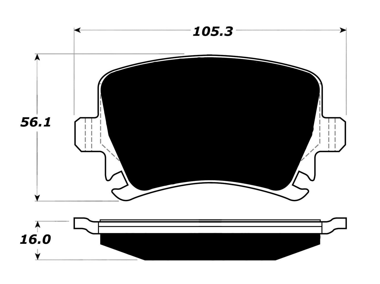 Porterfield Brake Pads for 2009 VOLKSWAGEN JETTA TDI