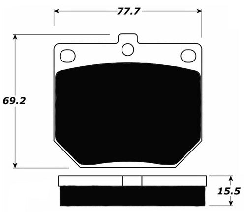 Porterfield Brake Pads for 1967 TRIUMPH TR 4A