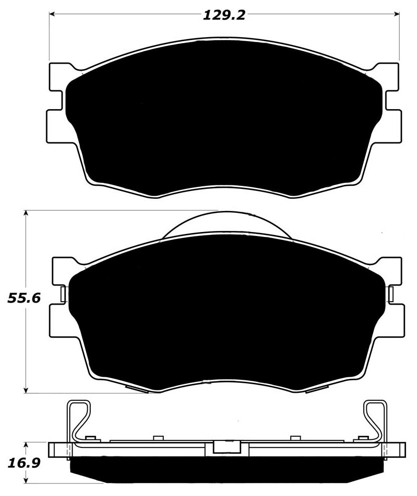 Porterfield Brake Pads for 2008 HYUNDAI ACCENT