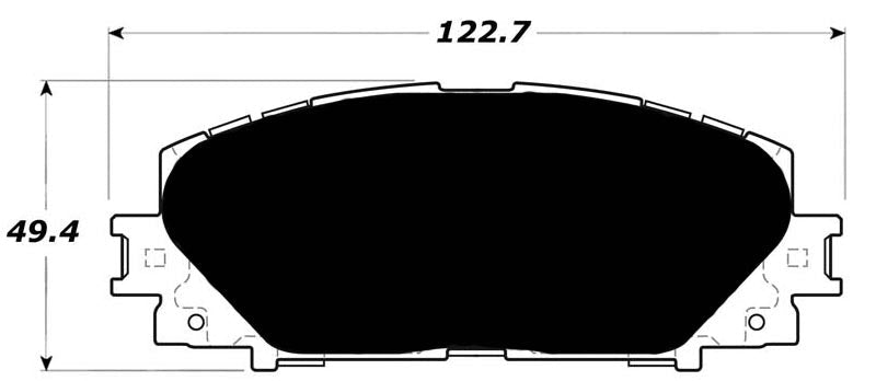 Porterfield Brake Pads for 2008 TOYOTA YARIS R/Drums