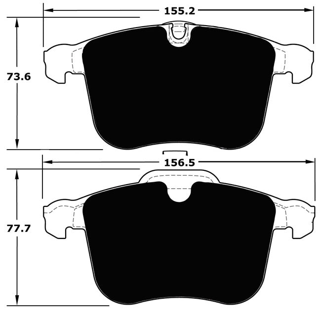 Porterfield Brake Pads for 2011 SAAB 9-3 Aero 2.8L 314mm F/Disc