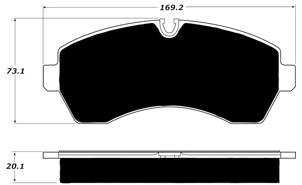 Porterfield Brake Pads for 2010 FREIGHTLINER SPRINTER 3500