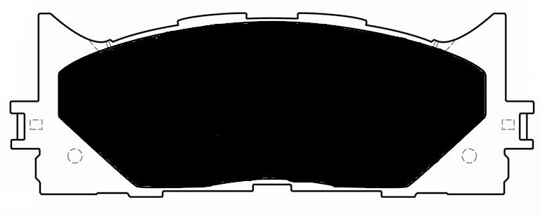 Porterfield Brake Pads for 2009 LEXUS ES 330