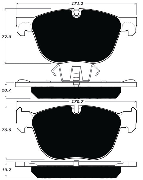 Porterfield Brake Pads for 2013 BMW X5 xDrive35d