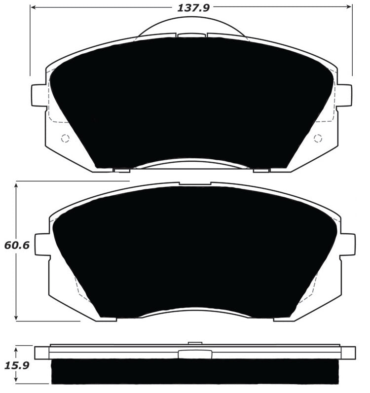 Porterfield Brake Pads for 2012 HYUNDAI TUCSON FWD