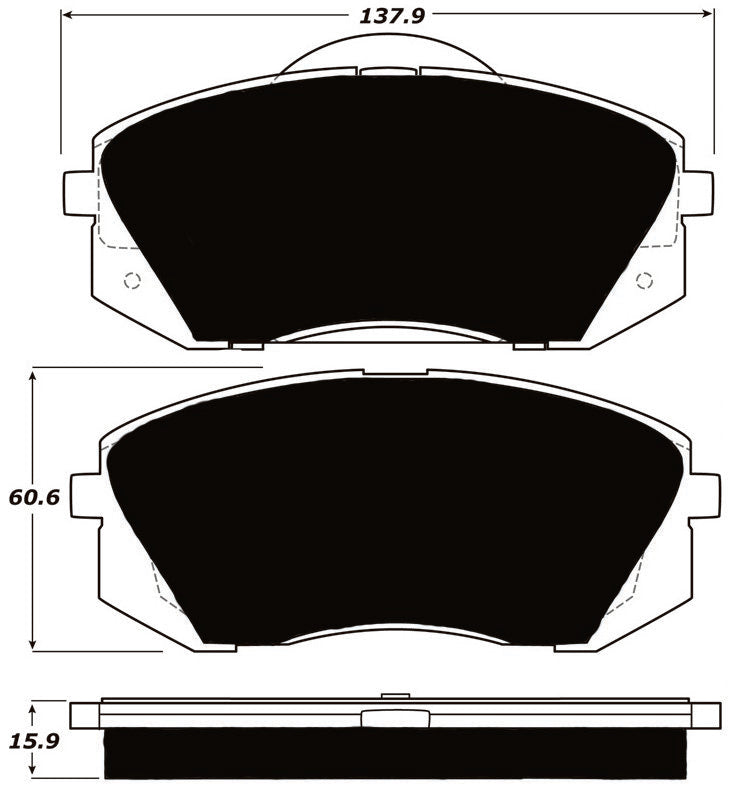 Porterfield Brake Pads for 2011 HYUNDAI TUCSON FWD