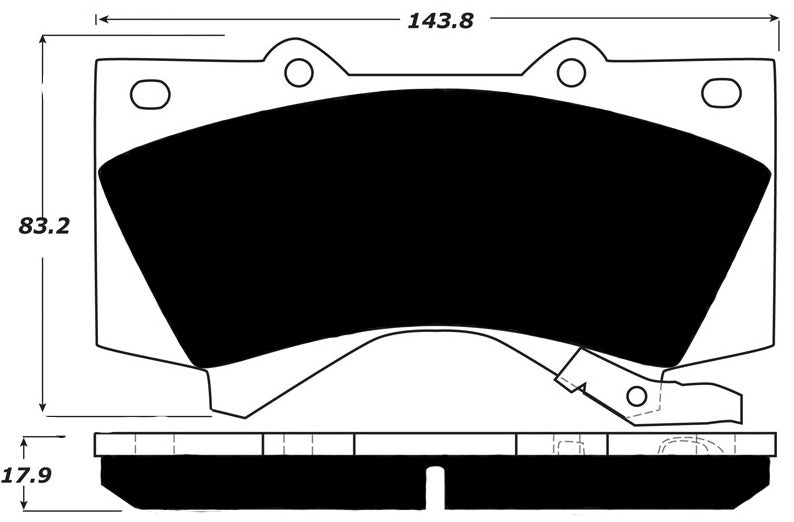 Porterfield Brake Pads for 2011 TOYOTA LANDCRUISER