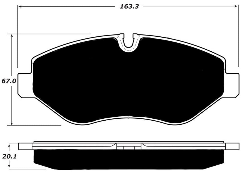 Porterfield Brake Pads for 2010 FREIGHTLINER SPRINTER 2500