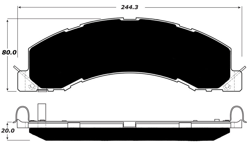 Porterfield Brake Pads for 2013 DODGE RAM- 4500,5500