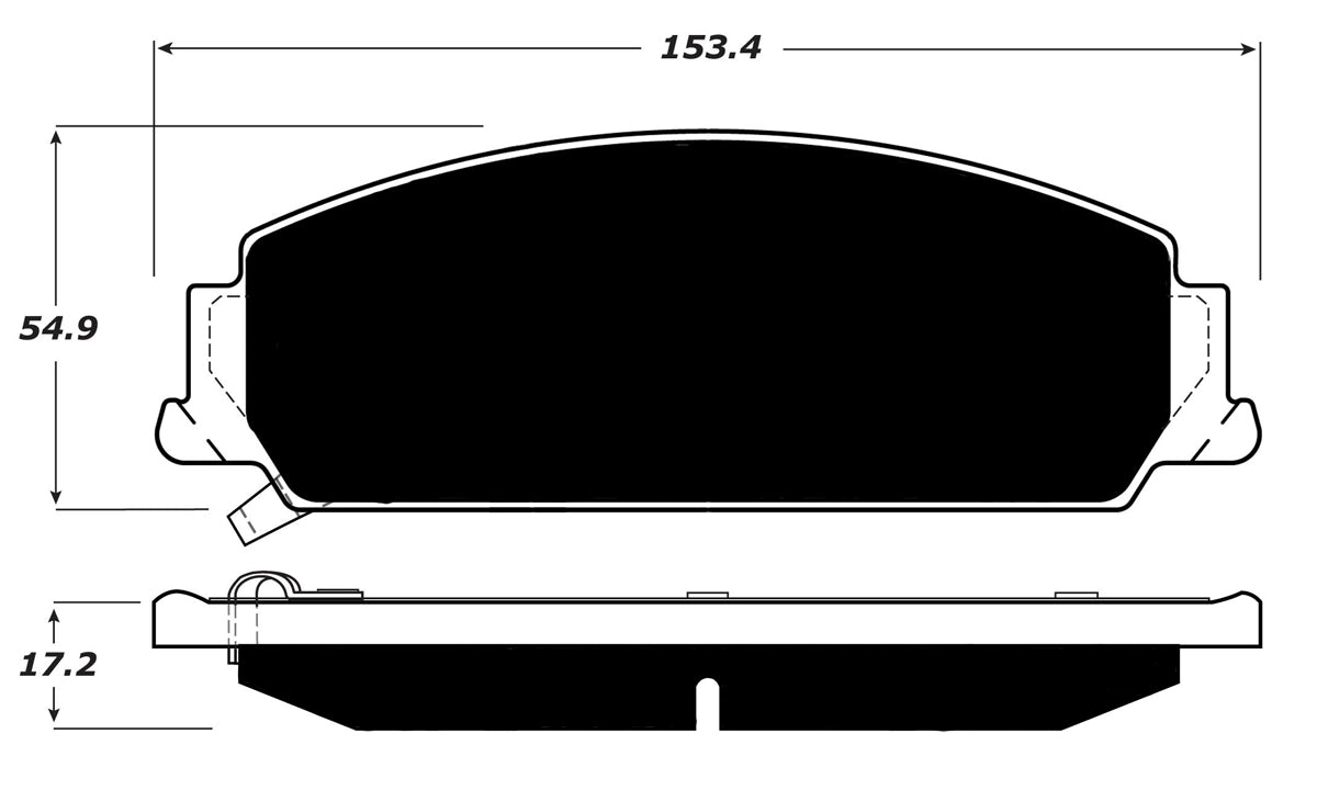 Porterfield Brake Pads for 2009 PONTIAC G8