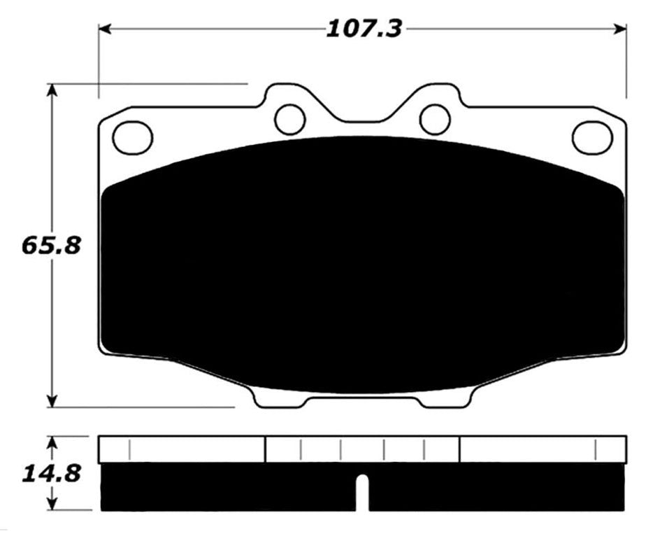 Porterfield Brake Pads for 1988 TOYOTA LANDCRUISER