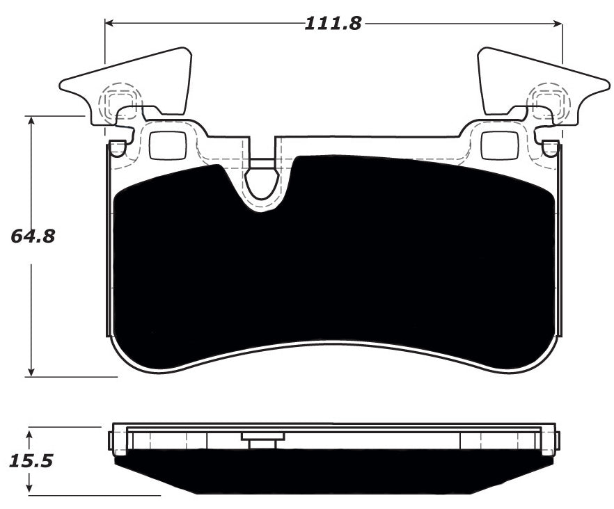 Porterfield Brake Pads for 2012 MERCEDES-BENZ C63 AMG