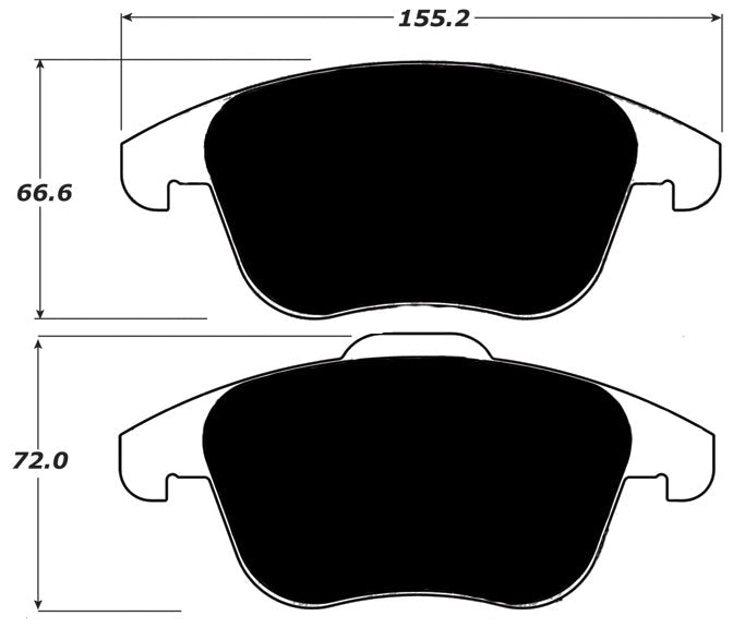 Porterfield Brake Pads for 2013 VOLKSWAGEN TIGUAN