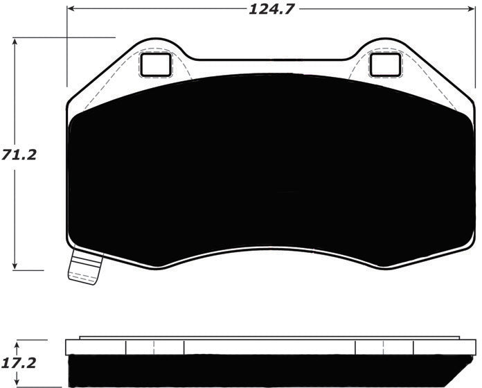 Porterfield Brake Pads for 2009 CHEVROLET HHR SS Perf Pkg w/Brembo Cal.