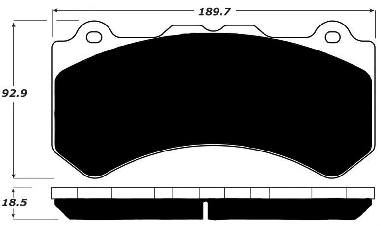 Porterfield Brake Pads for 2012 NISSAN GTR