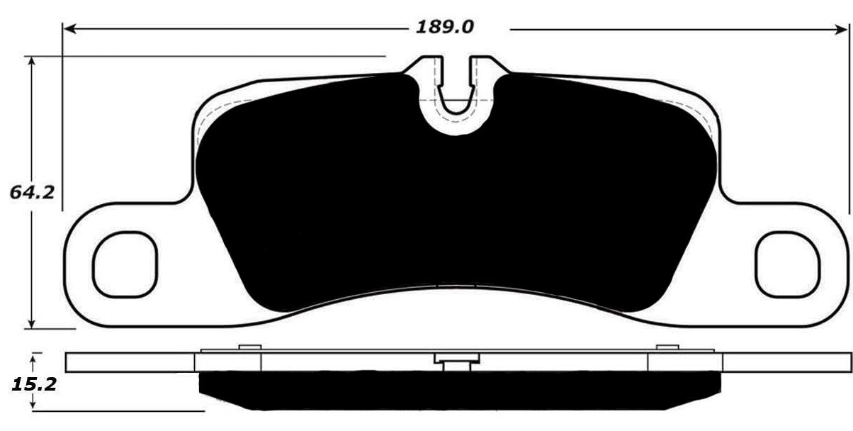 Porterfield Brake Pads for 2013 PORSCHE CAYENNE Ceramic Discs