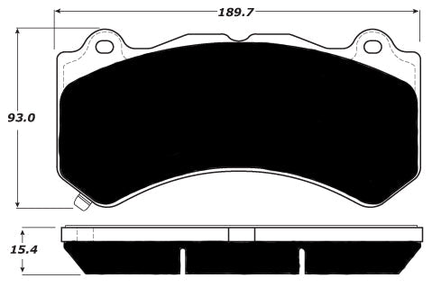 Porterfield Brake Pads for 2015 CHEVROLET CORVETTE Z06