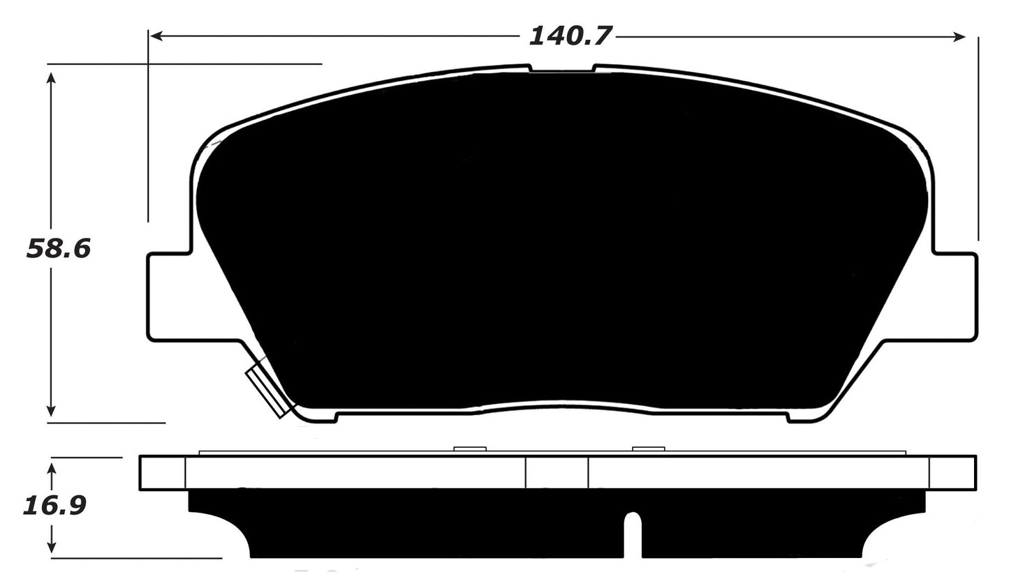 Porterfield Brake Pads for 2012 HYUNDAI GENESIS COUPE