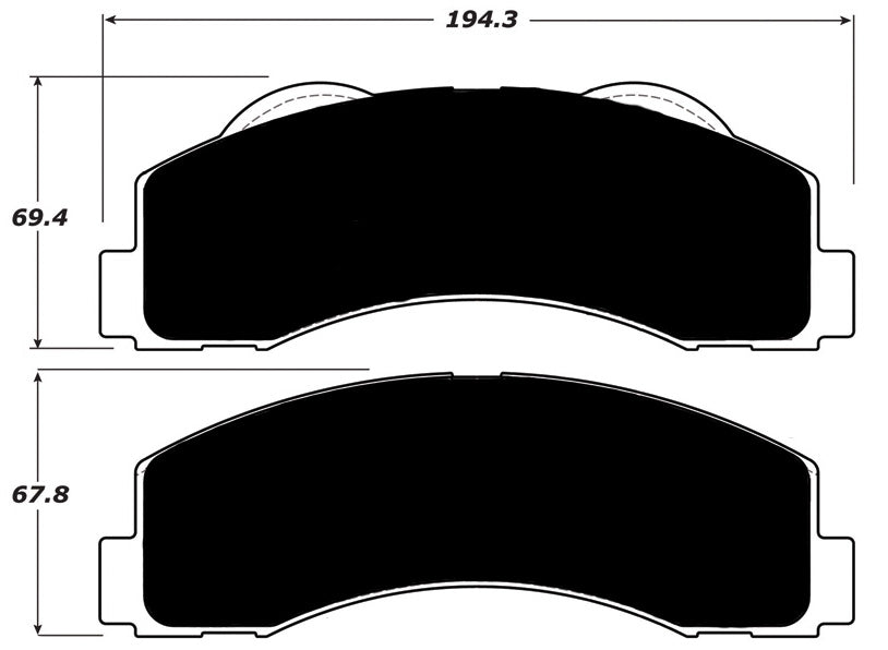 Porterfield Brake Pads for 2015 FORD F150 2WD