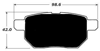 Porterfield Brake Pads for 2015 TOYOTA PRIUS Plug-In