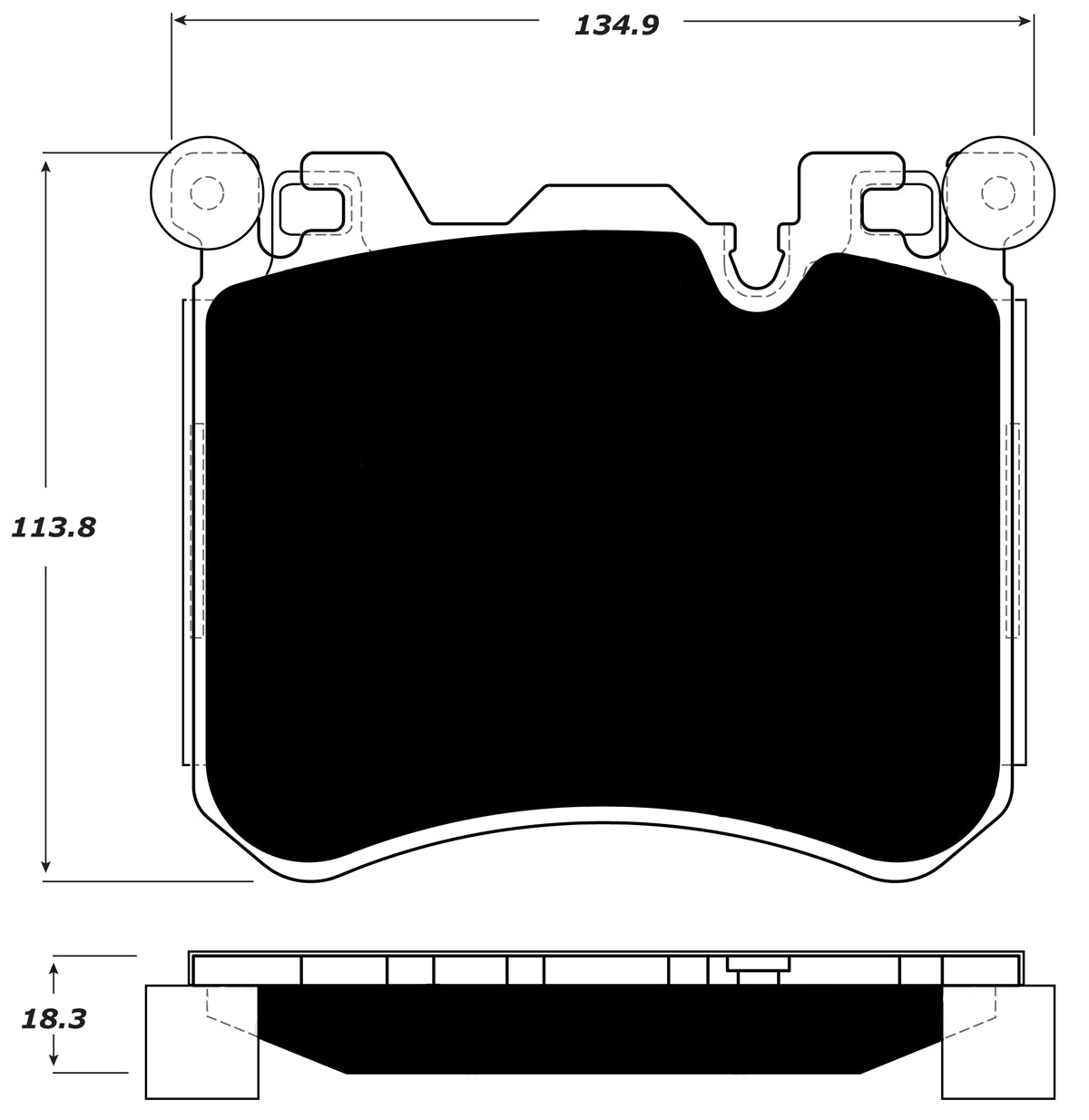 Porterfield Brake Pads for 2013 BMW X5 M