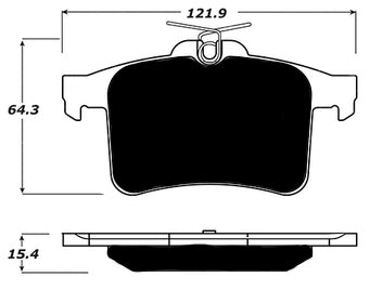 Porterfield Brake Pads for 2014 JAGUAR XF/XFR V8