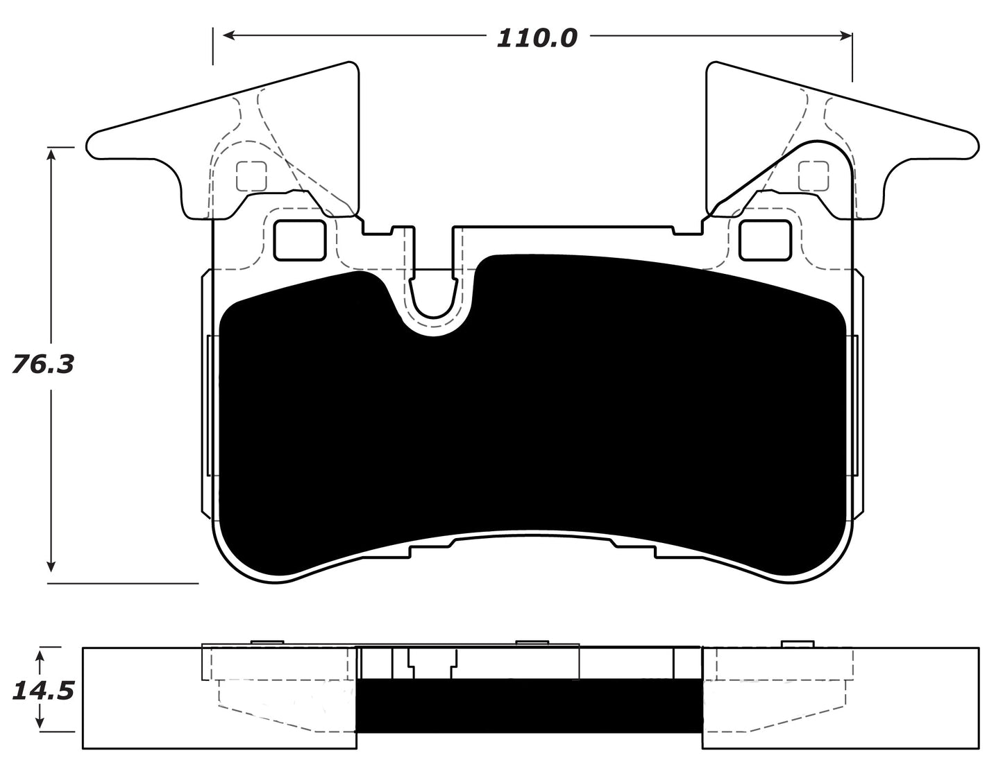 Porterfield Brake Pads for 2018 MERCEDES-BENZ CLS63 AMG - w/Iron Discs