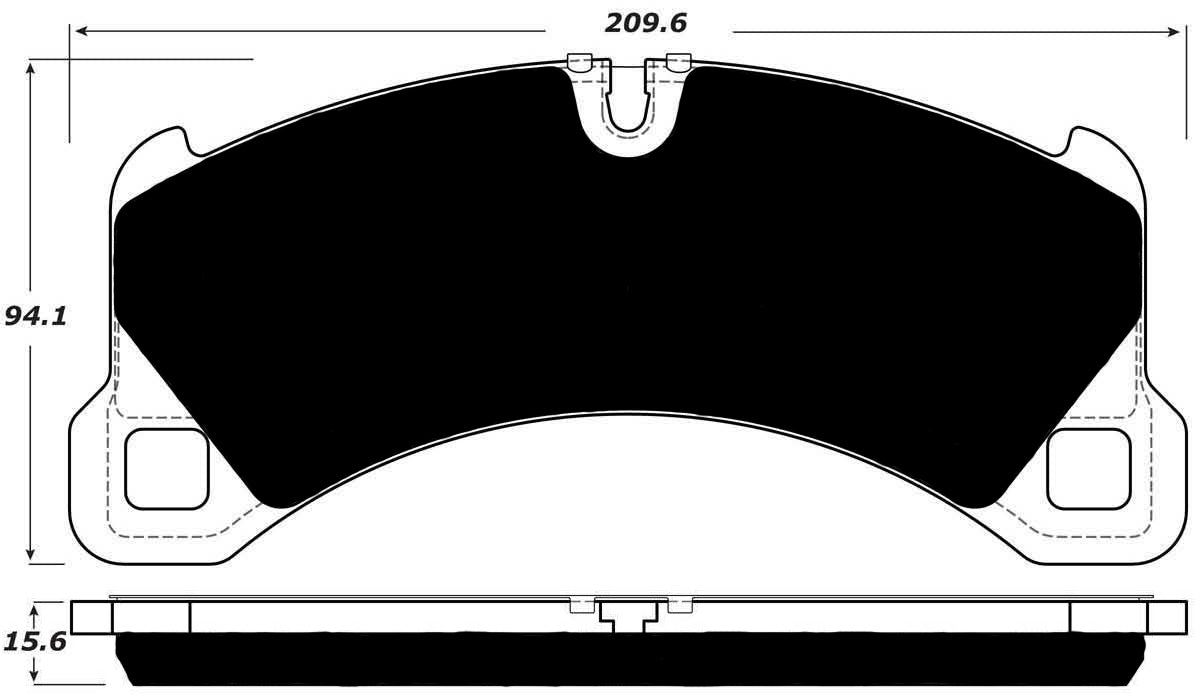 Porterfield Brake Pads for 2012 PORSCHE CAYENNE w/350mm Front Rotor