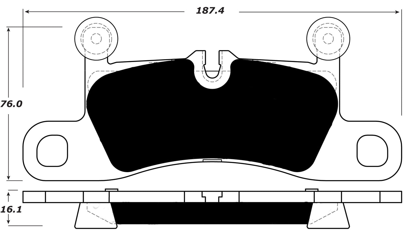 Porterfield Brake Pads for 2011 VOLKSWAGEN TOUAREG 330mm F/Discs