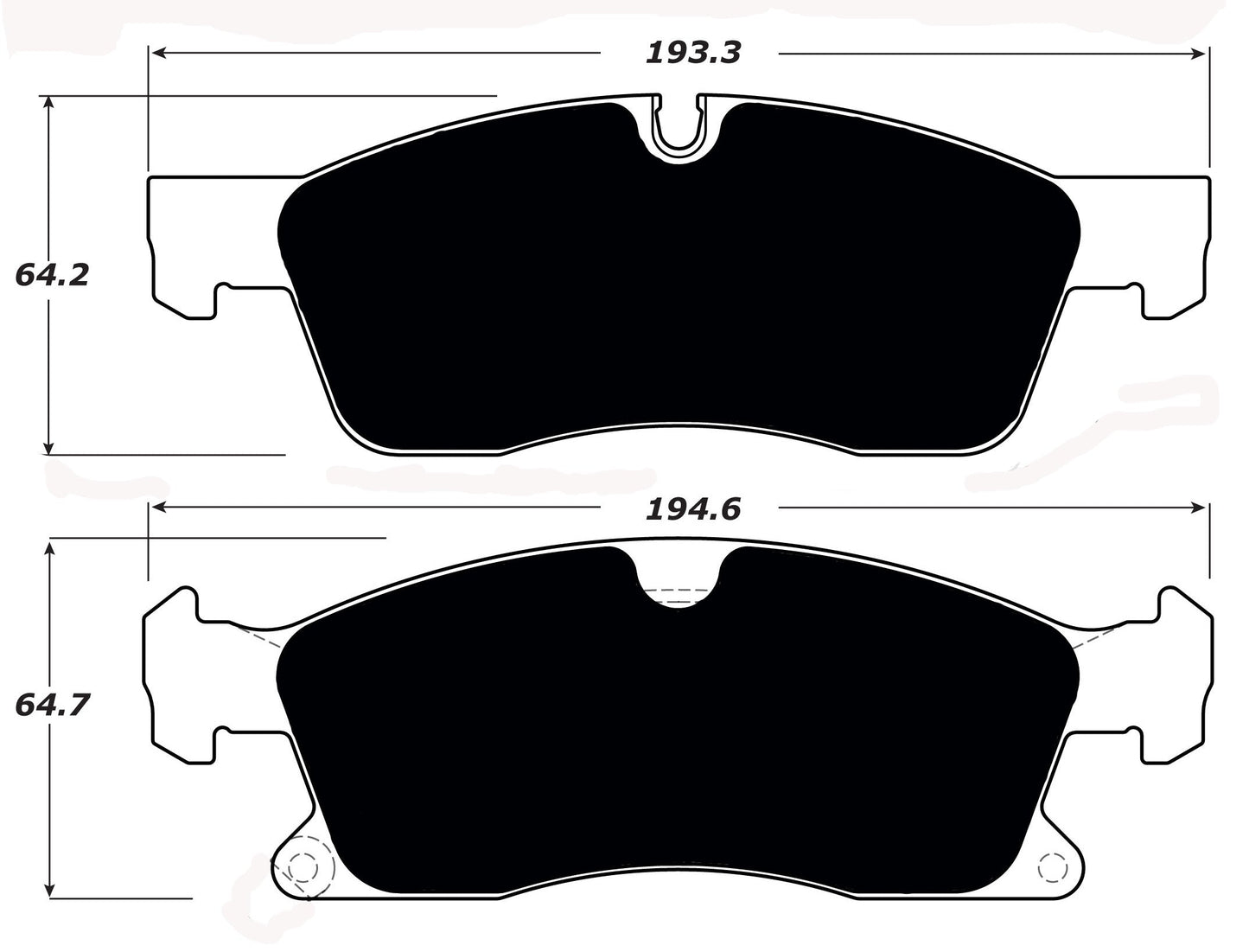 Porterfield Brake Pads for 2012 DODGE DURANGO