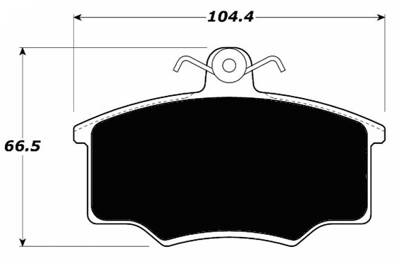 Porterfield Brake Pads for 1979 AUDI FOX (USA)