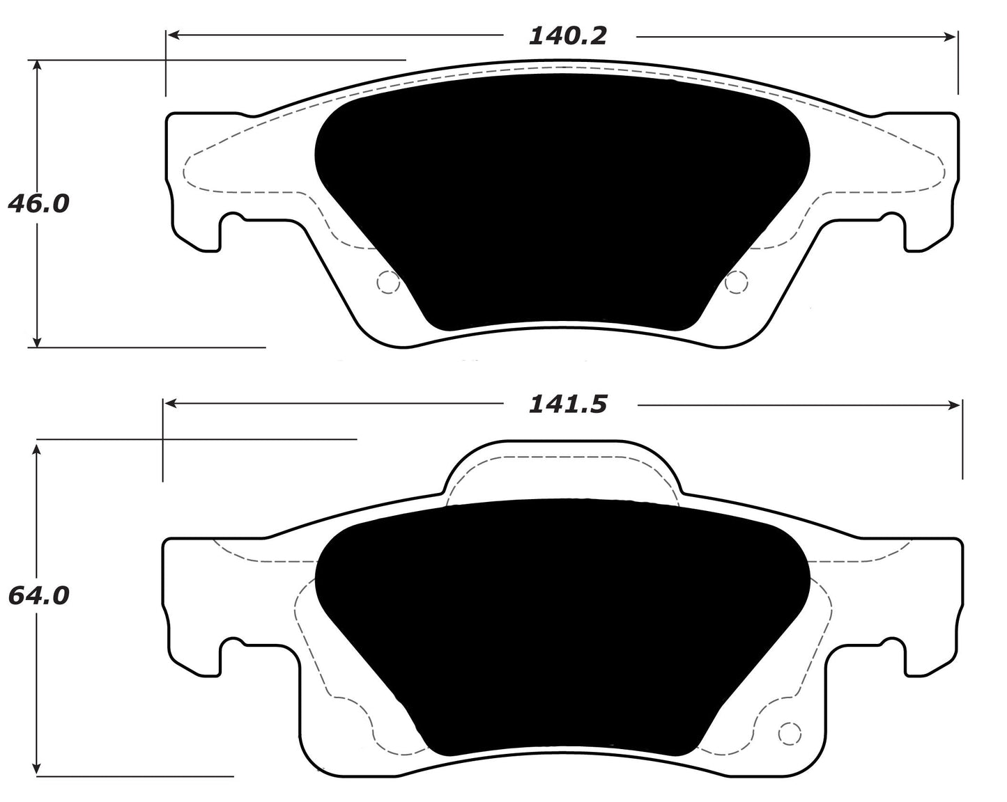 Porterfield Brake Pads for 2015 JEEP GRAND CHEROKEE - w/ 330mm Front Disc
