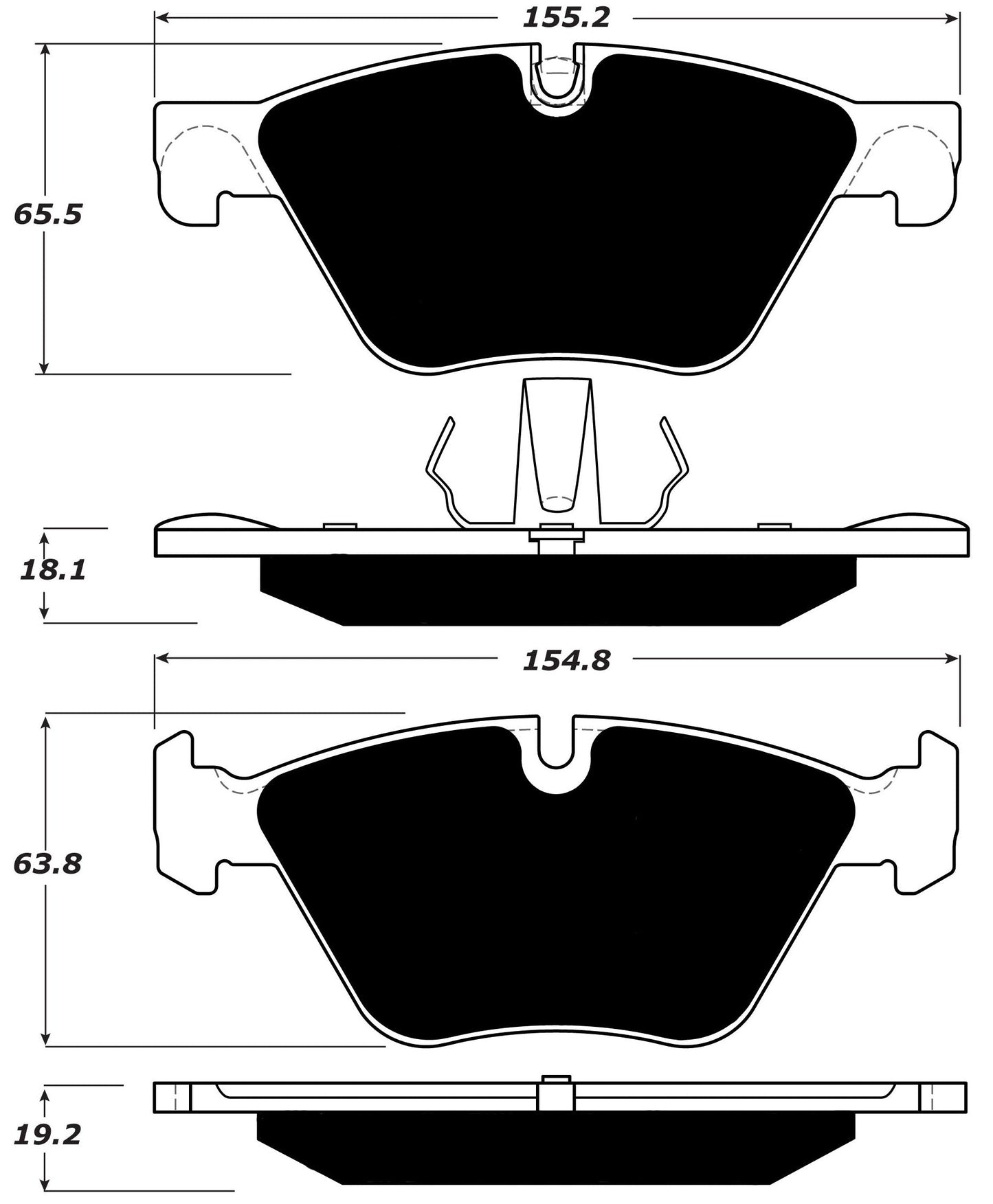 Porterfield Brake Pads for 2013 BMW 528 Series