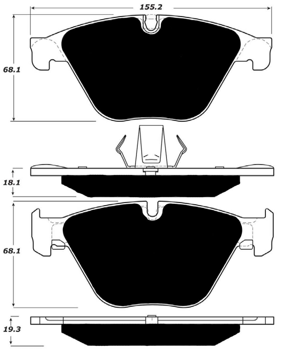 Porterfield Brake Pads for 2014 BMW 640i