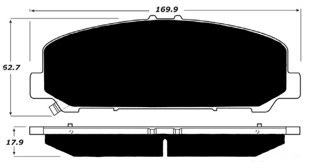 Porterfield Brake Pads for 2014 INFINITI QX80