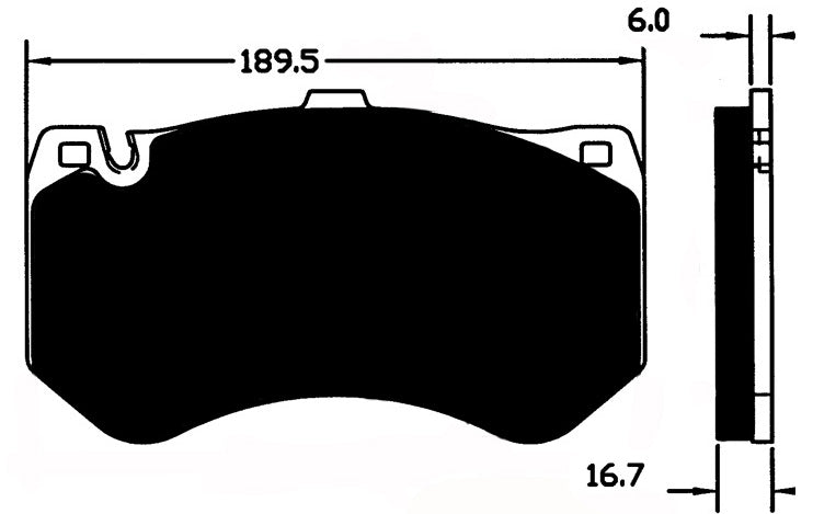 Porterfield Brake Pads for 2011 MERCEDES-BENZ E63 AMG - w/Ceramic Discs