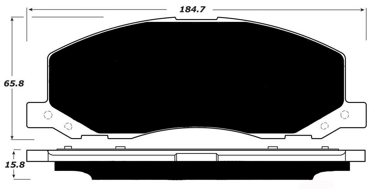 Porterfield Brake Pads for 2011 SAAB 9-5 17" 337mm Front Discs