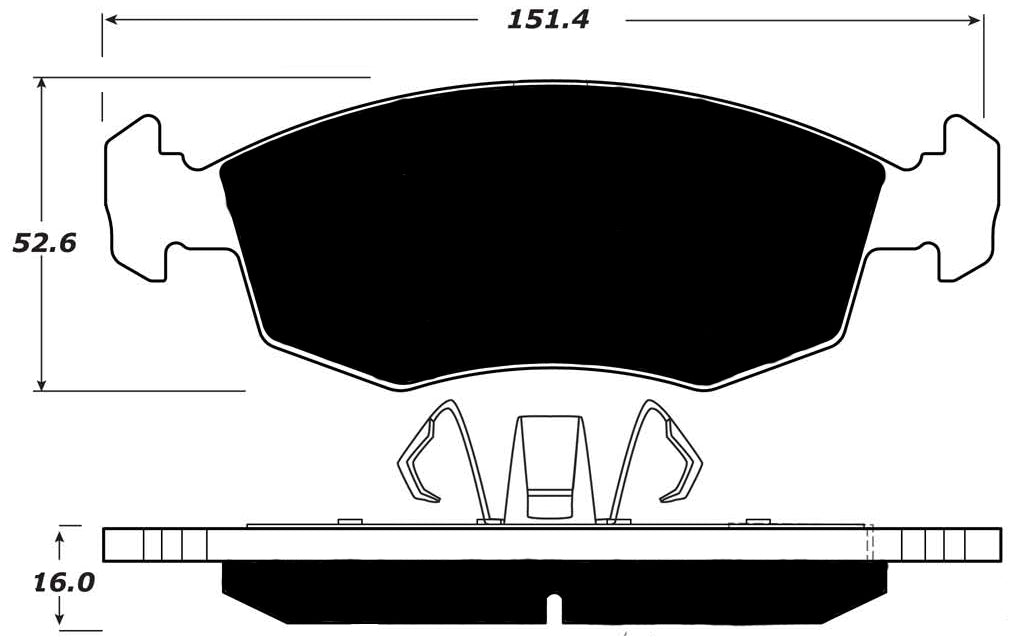 Porterfield Brake Pads for 2012 FIAT 500