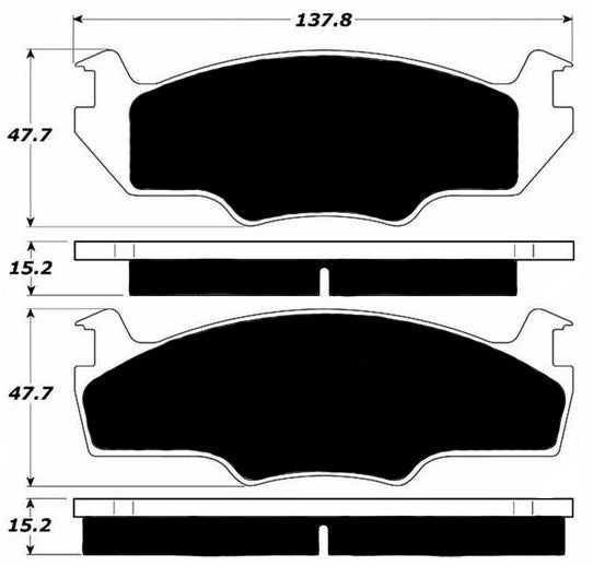 Porterfield Brake Pads for 1981 VOLKSWAGEN SCIROCCO