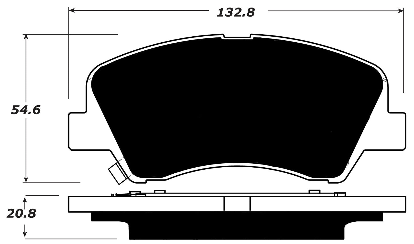 Porterfield Brake Pads for 2014 KIA RIO