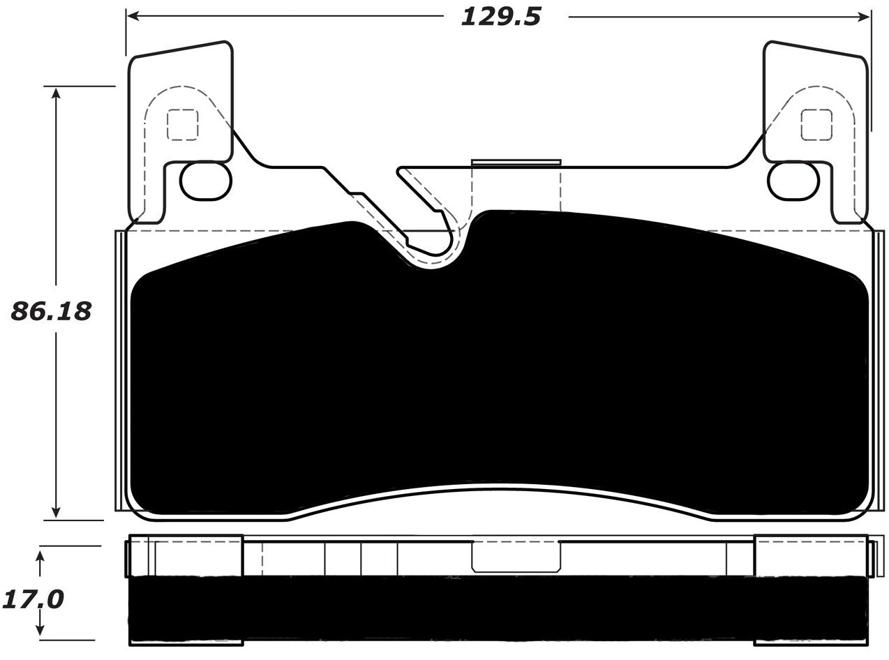 Porterfield Brake Pads for 2011 MERCEDES-BENZ SLS w/Iron Discs