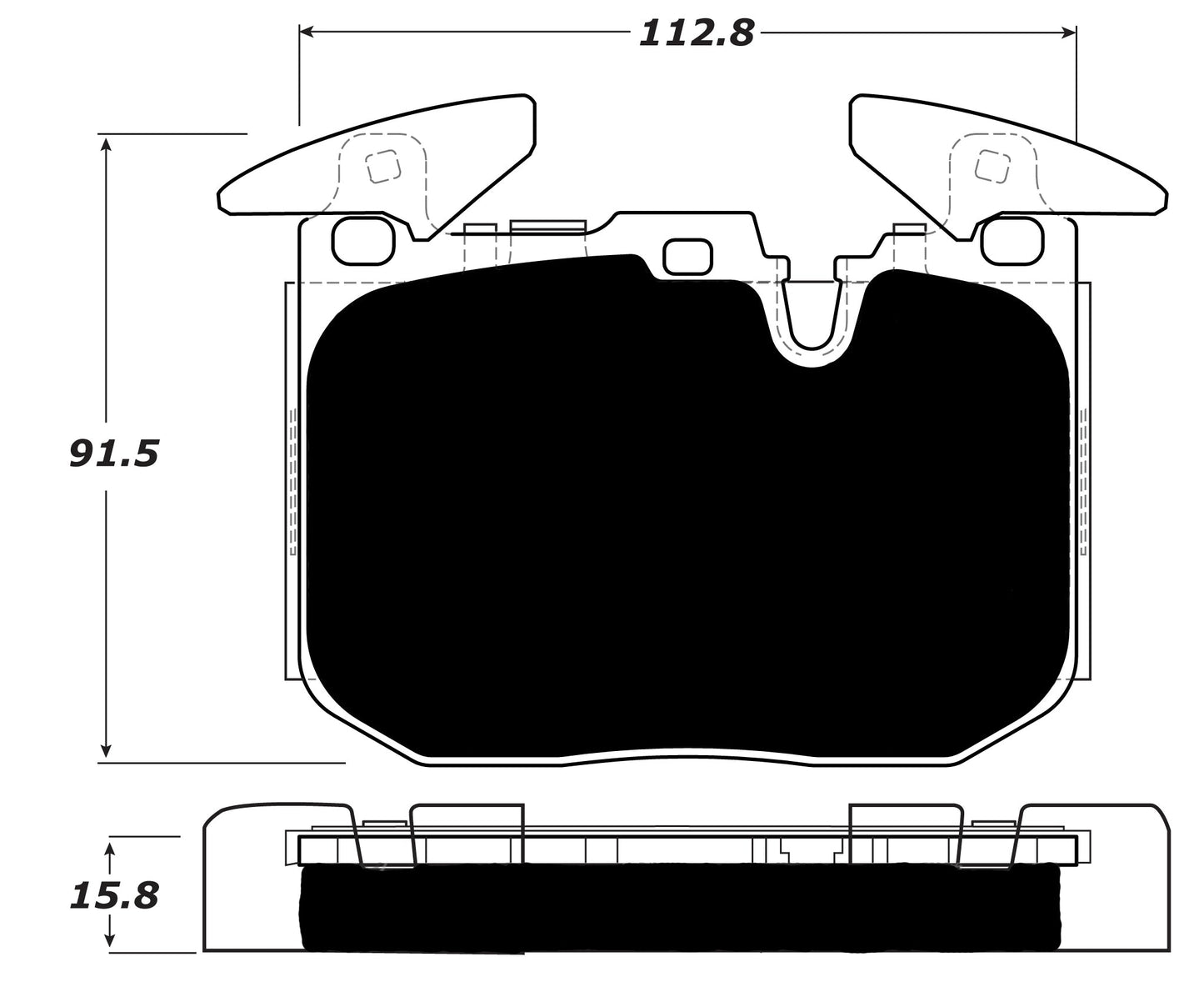 Porterfield Brake Pads for 2014 BMW 328i xDrive GT - M Sport Brakes w/340mm FD