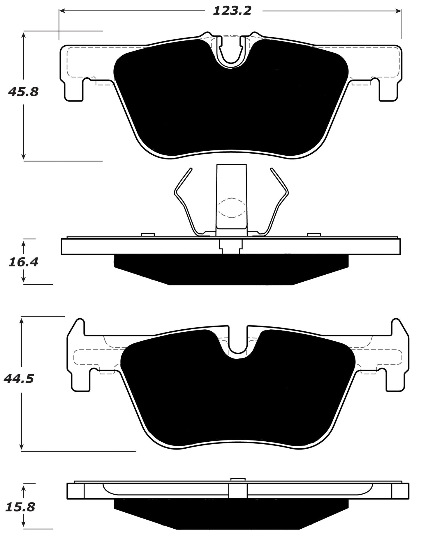 Porterfield Brake Pads for 2012 BMW 328 M Sport Pkg w/ 340mm Front Disc