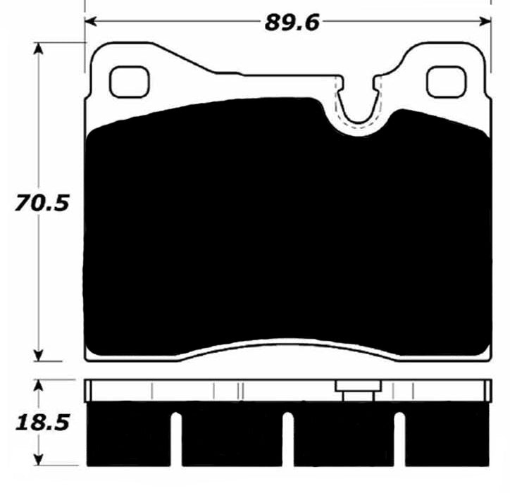 Porterfield Brake Pads for 1988 BMW M5 - w/Iron Discs