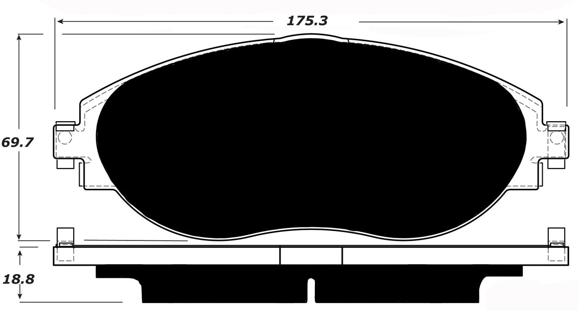Porterfield Brake Pads for 2015 VOLKSWAGEN GTI - Performance Pkg