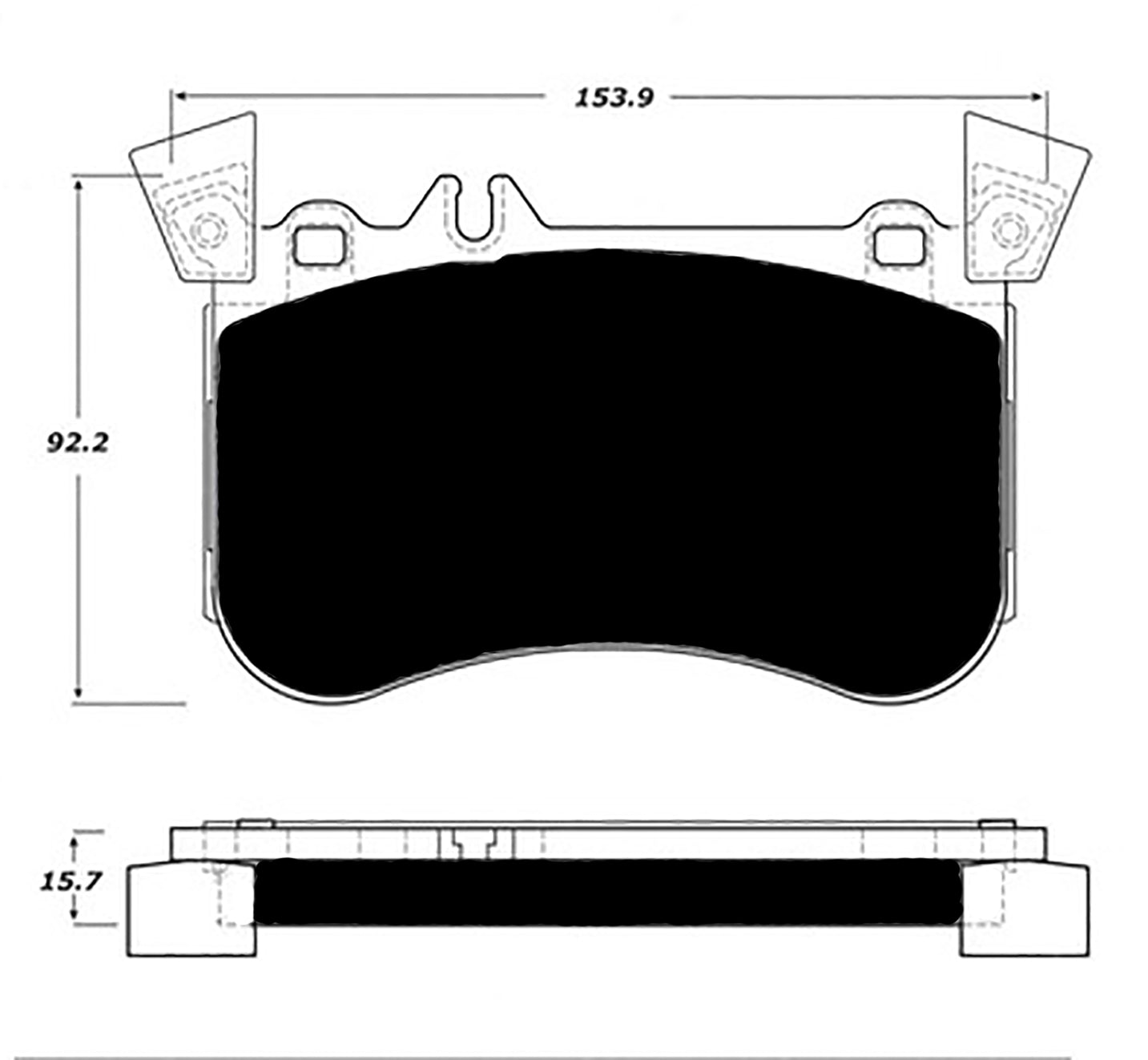 Porterfield Brake Pads for 2015 MERCEDES-BENZ GLA45 AMG