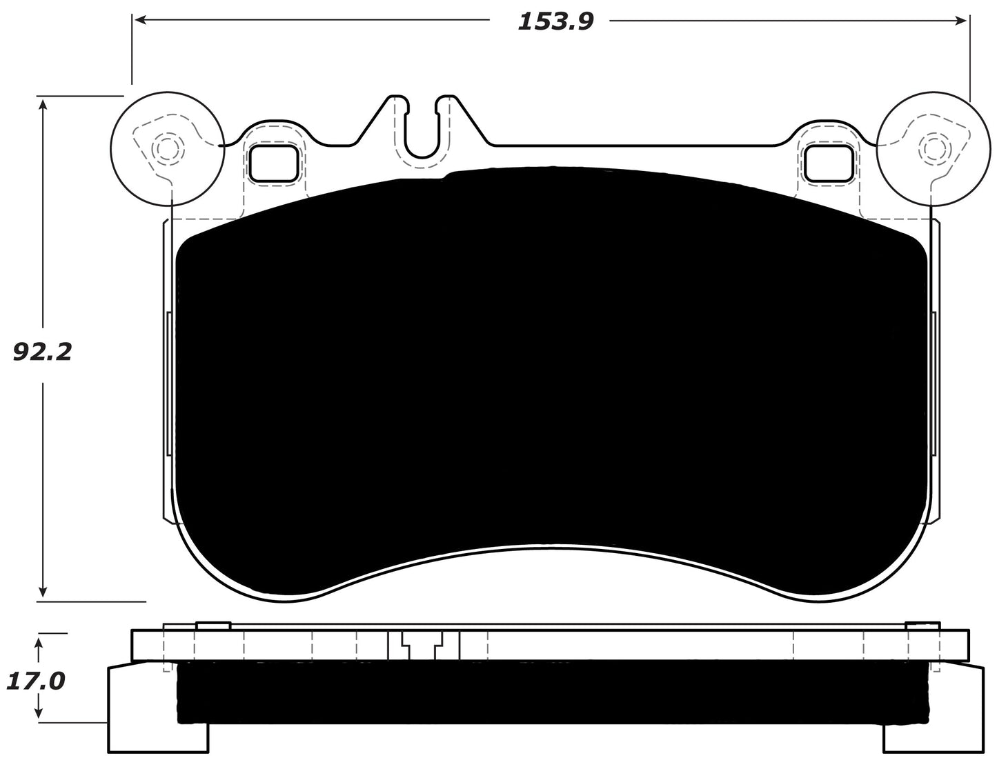 Porterfield Brake Pads for 2013 MERCEDES-BENZ E550 4-Matic